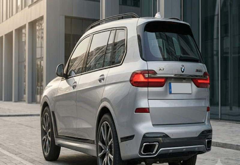 نمای عقب BMW X7 M60i مدل ۲۰۲۳ و دیفیوزر اسپرت | فروش نقدی
